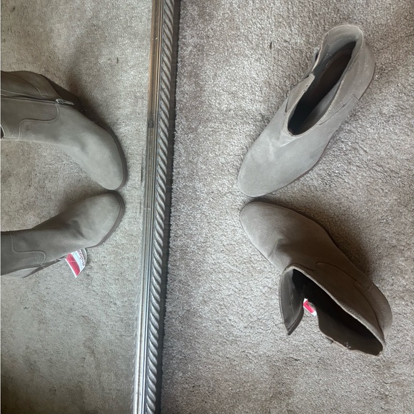 Lucky Brand Taupe Wedge Boots - Picture 6 of 6